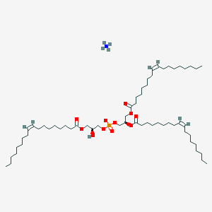 molecular formula C60H114NO11P B11938966 Sn-(3-oleoyl-2-hydroxy)-glycerol-1-phospho-sn-3'-(1',2'-dioleoyl)-glycerol (ammonium salt) 