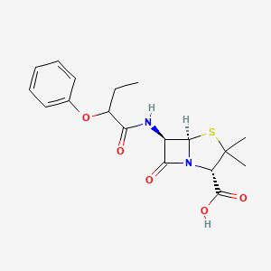 molecular formula C18H22N2O5S B1193900 Propicillin CAS No. 551-27-9