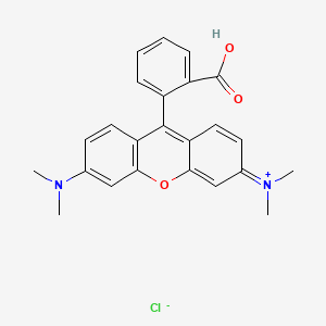 molecular formula C24H23ClN2O3 B1193902 Tetramethylrhodamine CAS No. 70281-37-7
