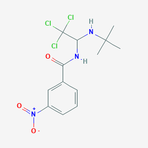 molecular formula C13H16Cl3N3O3 B11939021 N-[1-(tert-butylamino)-2,2,2-trichloroethyl]-3-nitrobenzamide 