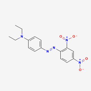 molecular formula C16H17N5O4 B11939029 N,N-Diethyl-4[(2,4-dinitrophenyl)azo]aniline CAS No. 6373-96-2