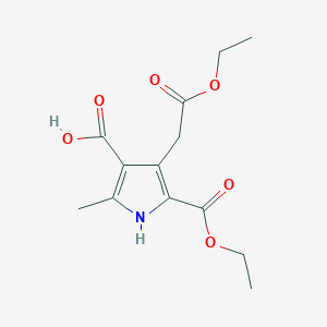 molecular formula C13H17NO6 B11939035 Ethyl 4-carboxy-2-(ethoxycarbonyl)-5-methyl-3-pyrroleacetate 