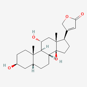molecular formula C23H34O5 B1193907 Sarmentogenin CAS No. 76-28-8