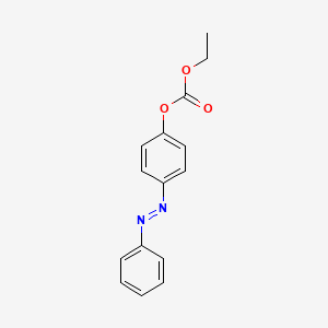 molecular formula C15H14N2O3 B11939123 Ethyl 4-(phenylazo)phenyl carbonate CAS No. 94860-81-8