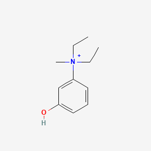 molecular formula C11H18NO+ B1193914 3-Hydroxyphenyl diethylmethylammonium CAS No. 152-46-5