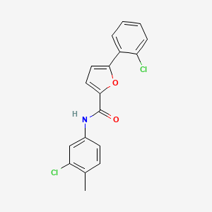 molecular formula C18H13Cl2NO2 B11939177 N-(3-chloro-4-methylphenyl)-5-(2-chlorophenyl)-2-furamide CAS No. 618401-37-9