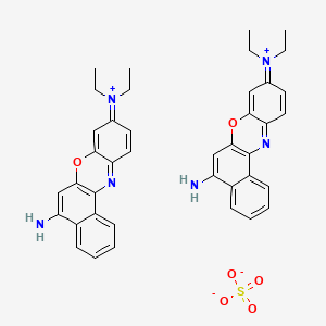 (5-aminobenzo[a]phenoxazin-9-ylidene)-diethylazanium sulfate