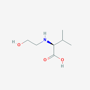 molecular formula C7H15NO3 B119392 (2S)-2-(2-hydroxyethylamino)-3-methylbutanoic acid CAS No. 101769-73-7