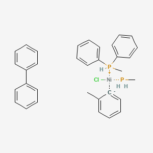 molecular formula C33H36ClNiP2 B11939218 trans-Bis(methyldiphenylphosphine)(2-methylphenyl)nickel(II) chloride 