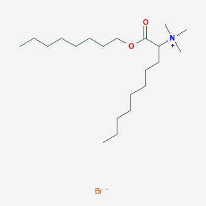 molecular formula C21H44BrNO2 B11939221 N,N,N-Trimethyl-1-(octyloxy)-1-oxo-2-decanaminium bromide CAS No. 27587-44-6