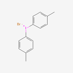 molecular formula C14H14BrI B1193923 bis(4-methylphenyl)iodanium;bromide CAS No. 6293-68-1