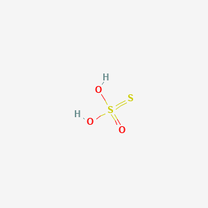 molecular formula H2O3S2 B1193926 Thiosulfuric acid CAS No. 13686-28-7