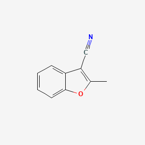 molecular formula C10H7NO B11939319 2-Methylbenzofuran-3-carbonitrile 