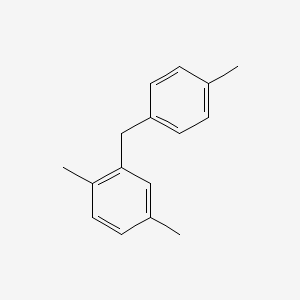 molecular formula C16H18 B11939332 2-(p-Tolylmethyl)-p-xylene CAS No. 721-45-9