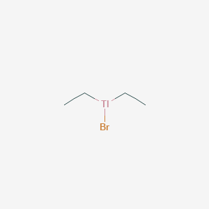 molecular formula C4H10BrTl B11939339 Thallium, bromodiethyl- CAS No. 686-71-5
