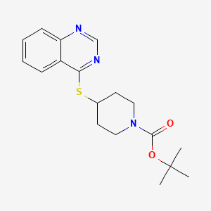 molecular formula C18H23N3O2S B11939362 Tert-butyl 4-(4-quinazolinylthio)-1-piperidinecarboxylate CAS No. 325146-03-0