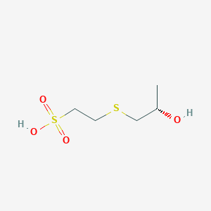 2-{[(2S)-2-hydroxypropyl]sulfanyl}ethanesulfonic acid
