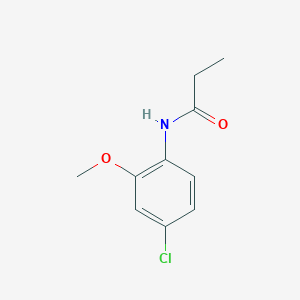 molecular formula C10H12ClNO2 B11939429 N-(4-chloro-2-methoxyphenyl)propanamide CAS No. 7073-38-3