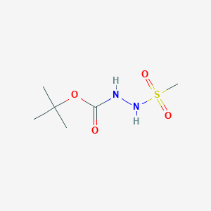 molecular formula C6H14N2O4S B11939466 Tert-butyl 2-(methylsulfonyl)hydrazinecarboxylate 