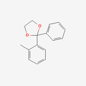 molecular formula C16H16O2 B11939494 2-Phenyl-2-(o-tolyl)-1,3-dioxolane CAS No. 24109-94-2
