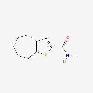 molecular formula C11H15NOS B11939498 N-methyl-5,6,7,8-tetrahydro-4H-cyclohepta[b]thiophene-2-carboxamide 