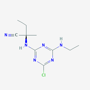 (2R)-2-{[4-chloro-6-(ethylamino)-1,3,5-triazin-2-yl]amino}-2-methylbutanenitrile