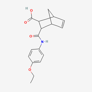 molecular formula C17H19NO4 B11939501 3-[(4-Ethoxyphenyl)carbamoyl]bicyclo[2.2.1]hept-5-ene-2-carboxylic acid 