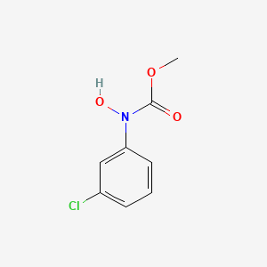 molecular formula C8H8ClNO3 B11939507 methyl N-(3-chlorophenyl)-N-hydroxycarbamate CAS No. 28091-65-8