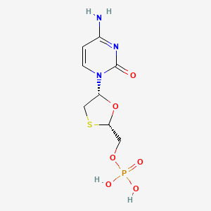[(2S,5R)-5-(4-amino-2-oxo-pyrimidin-1-yl)-1,3-oxathiolan-2-yl]methyl dihydrogen phosphate