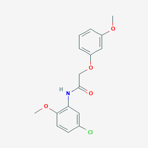 molecular formula C16H16ClNO4 B11939535 N-(5-chloro-2-methoxyphenyl)-2-(3-methoxyphenoxy)acetamide CAS No. 853314-36-0