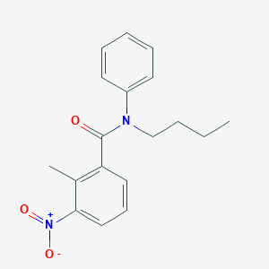 molecular formula C18H20N2O3 B11939547 N-butyl-2-methyl-3-nitro-N-phenylbenzamide CAS No. 881797-20-2