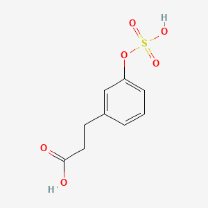 3-(Sulfooxy)benzenepropanoic acid