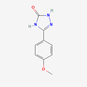 molecular formula C9H9N3O2 B11939602 5-(4-methoxyphenyl)-4H-1,2,4-triazol-3-ol CAS No. 33199-43-8
