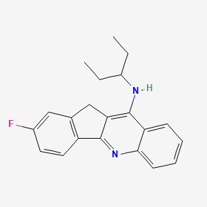 molecular formula C21H21FN2 B11939613 2-Fluoro-N-(pentan-3-yl)-11H-indeno[1,2-b]quinolin-10-amine CAS No. 853330-93-5