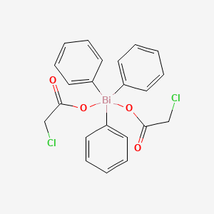 molecular formula C22H19BiCl2O4 B11939637 Bis[(chloroacetyl)oxy](triphenyl)-lambda~5~-bismuthane CAS No. 61217-41-2