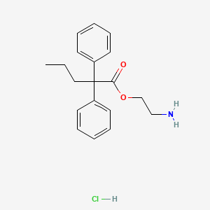 molecular formula C19H24ClNO2 B1193968 2-Aminoethyl-2,2-diphenylvalerate CAS No. 51706-58-2