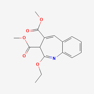 molecular formula C16H17NO5 B11939681 dimethyl 2-ethoxy-3H-1-benzazepine-3,4-dicarboxylate CAS No. 14186-67-5