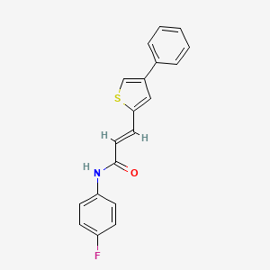 molecular formula C19H14FNOS B11939749 N-(4-Fluorophenyl)-3-(4-phenyl-2-thienyl)-2-propenamide CAS No. 853348-00-2
