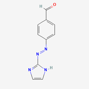 molecular formula C10H8N4O B1193976 Azoaldehyde CAS No. 26437-27-4