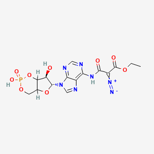 N(6)-(Ethyl-2-diazomalonyl)adenosine 3'-5'-cyclic monophosphate
