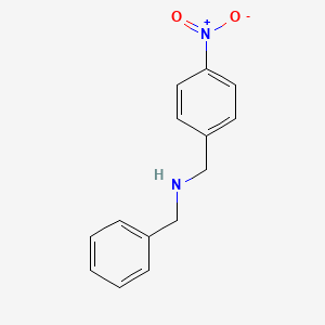 molecular formula C14H14N2O2 B11939841 Benzenemethanamine, 4-nitro-N-(phenylmethyl)- CAS No. 14429-16-4