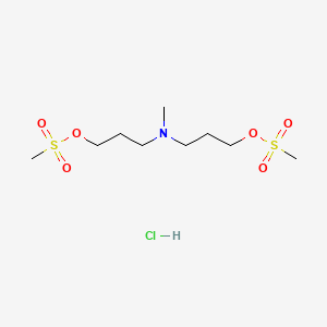 molecular formula C9H22ClNO6S2 B1193995 Methylbis(3-mesyloxypropyl)amine hydrochloride CAS No. 3415-62-1