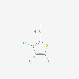 molecular formula C6H7Cl3SSi B11939954 Dimethyl(3,4,5-trichloro-2-thienyl)silane CAS No. 35189-86-7