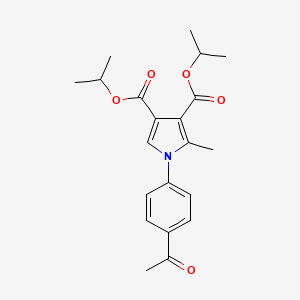 molecular formula C21H25NO5 B11939965 Diisopropyl 1-(4-acetylphenyl)-2-methyl-1H-pyrrole-3,4-dicarboxylate CAS No. 853334-52-8