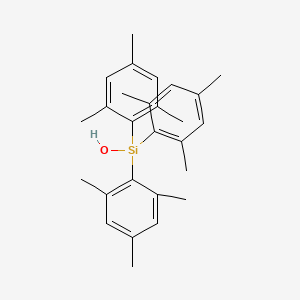 molecular formula C27H34OSi B11939968 Silanol, tris(2,4,6-trimethylphenyl)- CAS No. 192059-69-1