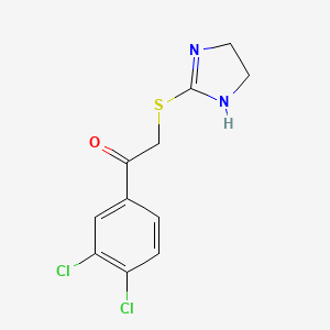 1-(3,4-Dichlorophenyl)-2-((4,5-dihydro-1H-imidazol-2-yl)thio)ethanone