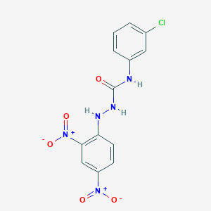 molecular formula C13H10ClN5O5 B11940014 N-(3-Chlorophenyl)-2-(2,4-dinitrophenyl)hydrazine-1-carboxamide CAS No. 63712-45-8