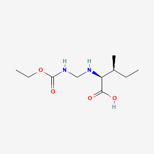 molecular formula C10H20N2O4 B1194012 N-Ethylcarbaminomethyl-L-isoleucine CAS No. 54805-04-8