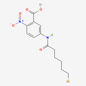 molecular formula C13H15BrN2O5 B1194015 2-Nitro-5-(6-bromohexanoylamino)benzoic acid CAS No. 98849-70-8