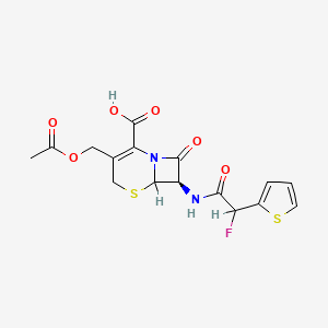 7(alpha-Fluoro-2-thienylacetamido)cephalosporanic acid